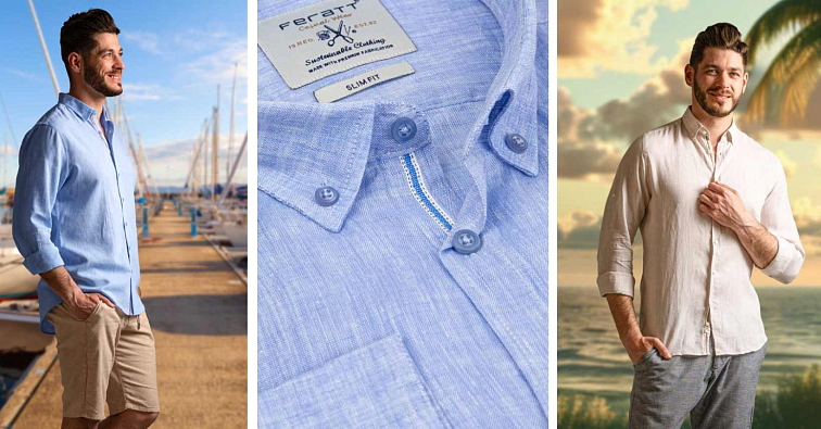 lněné košile feratt