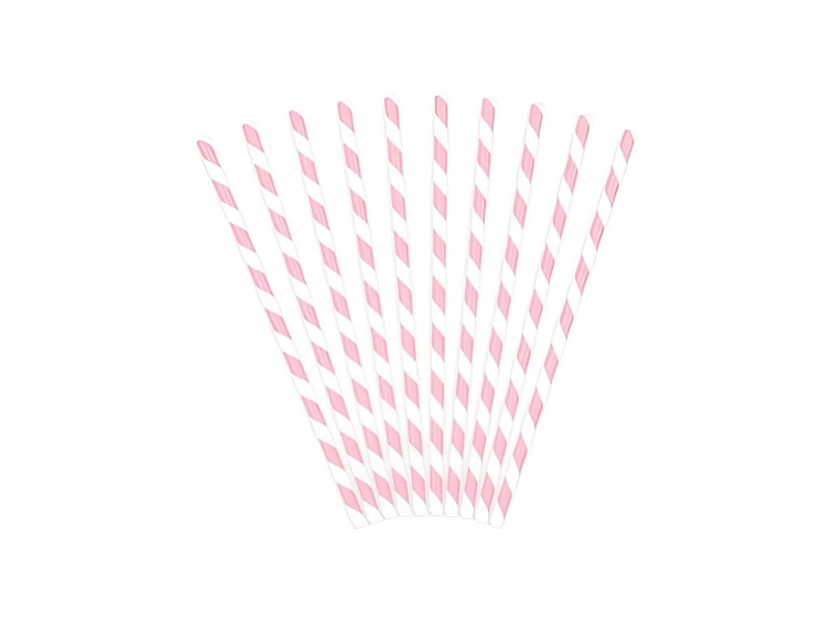 PAPÍROVÁ BRČKA SV. RŮŽOVO-BÍLÁ - 10 KS