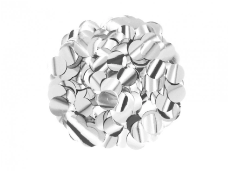 PAPÍROVÁ BRČKA BÍLÁ - STŘÍBRNÉ HVĚZDIČKY - 10 KS