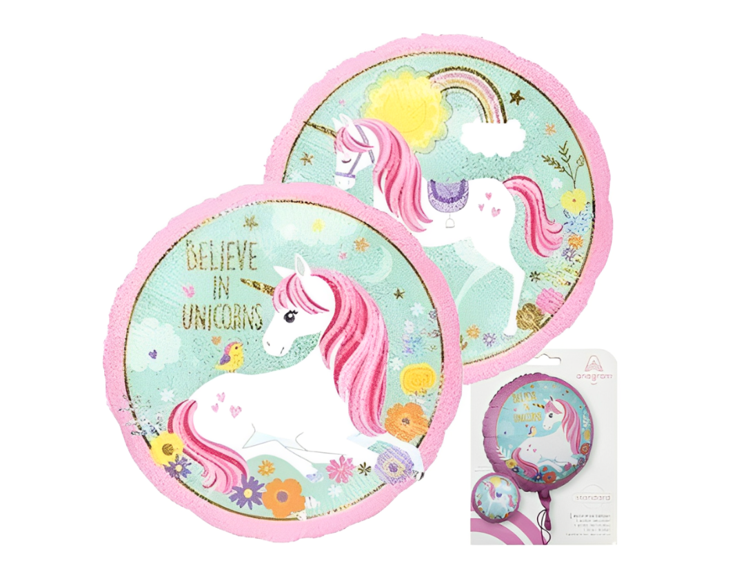 Balónek Believe in Unicorn