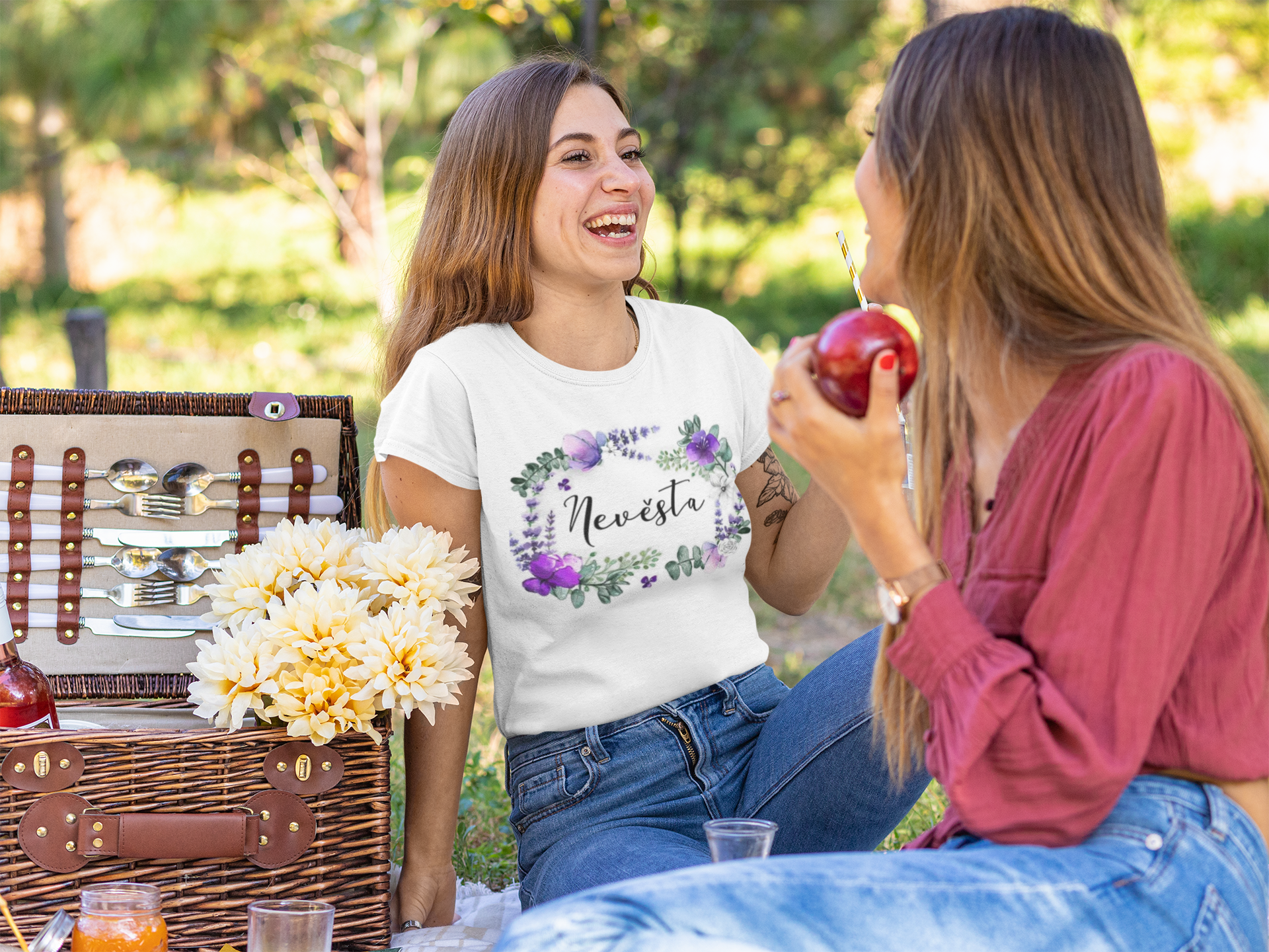 Levandule - Nevěsta / Tričko 100% Biobavlna