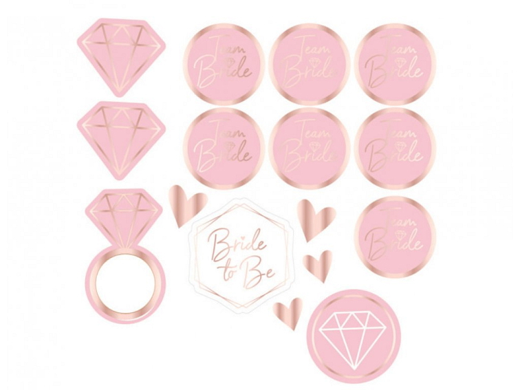 Šerpy Bride to be & Bridesmaid - set 6 ks