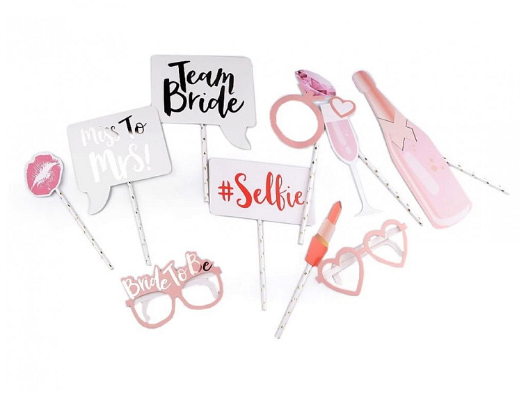 Čelenky “Bride Squad”, 6 ks