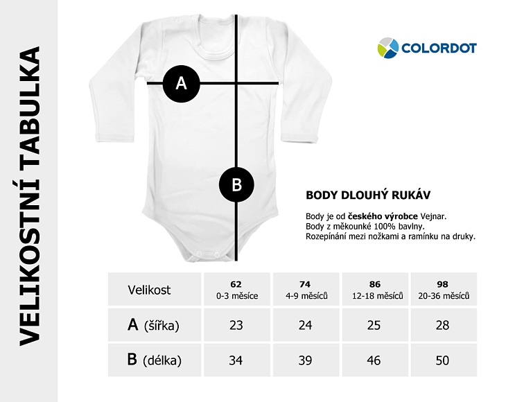 Sněhulák se šálou - Dětské body červené