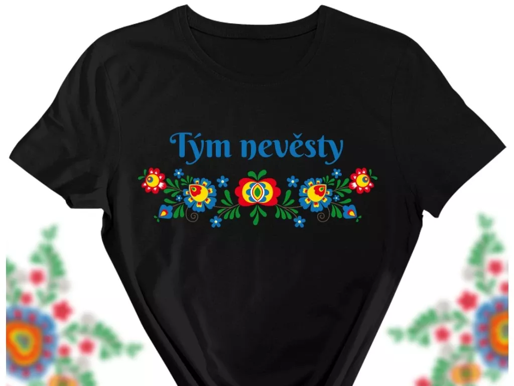 Folklor - Nevěsta / Tričko 100% Biobavlna