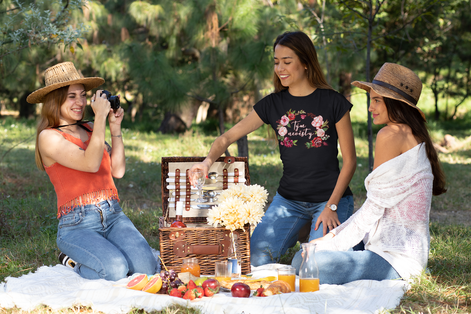 Romantic - Tým nevěsty / Tričko 100% Biobavlna