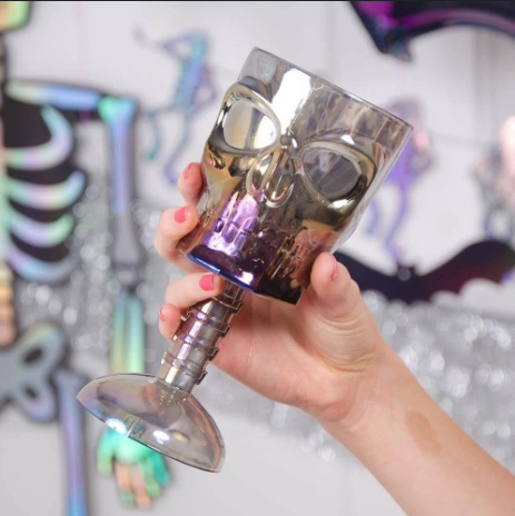 PLASTOVÝ POHÁREK HALLOWEEN - GOBLET SKELETON