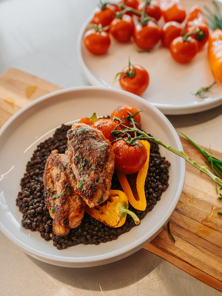 Černá čočka po asijsku 730 g / 200 g