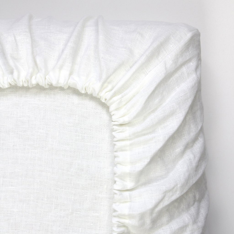Lněné prostěradlo COMFORT SNOW