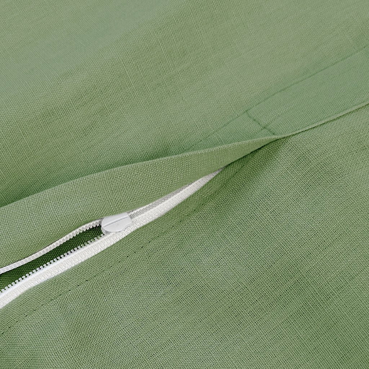 Lněný povlak na polštář COMFORT OLIVE