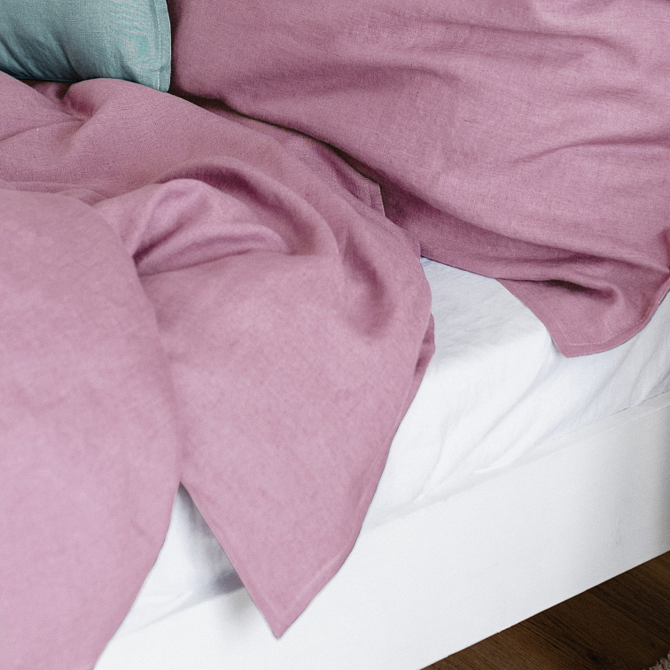 Lněný povlak na přikrývku COMFORT ROSE