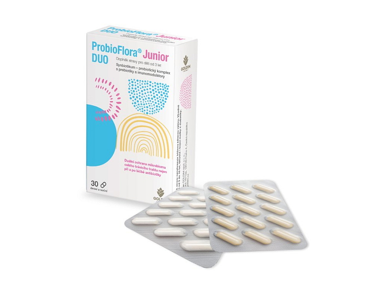 ProbioFlora Junior Duo probiotika pro děti 10 kmenů 30 tobolek