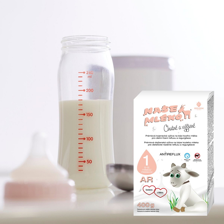NAŠE MLÉKO® AR 1 ANTIREFLUX, 400 g
