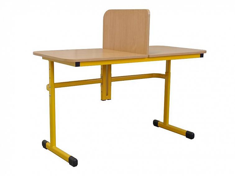 Školní lavice Teo 2místná s dělící přepážkou