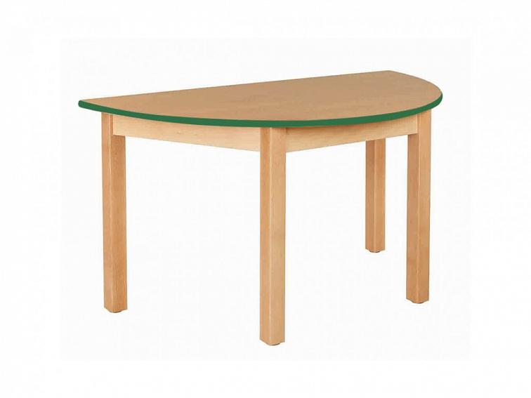 Dětský stůl Cabby půlkruhový, 120x60 cm