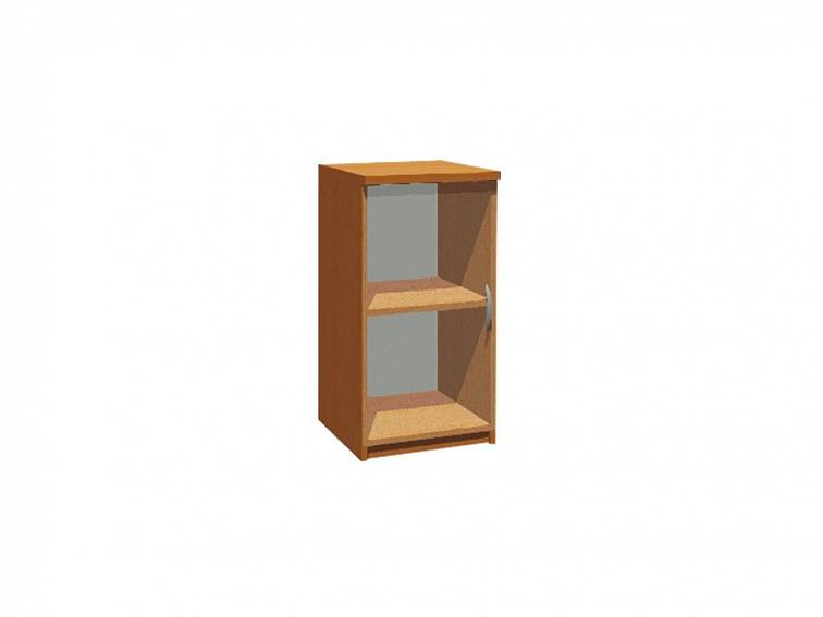 Školní skříň úzká prosklená