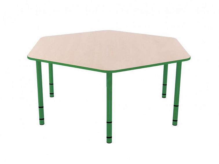 Školní stůl Brann šestihran, 120x120 cm