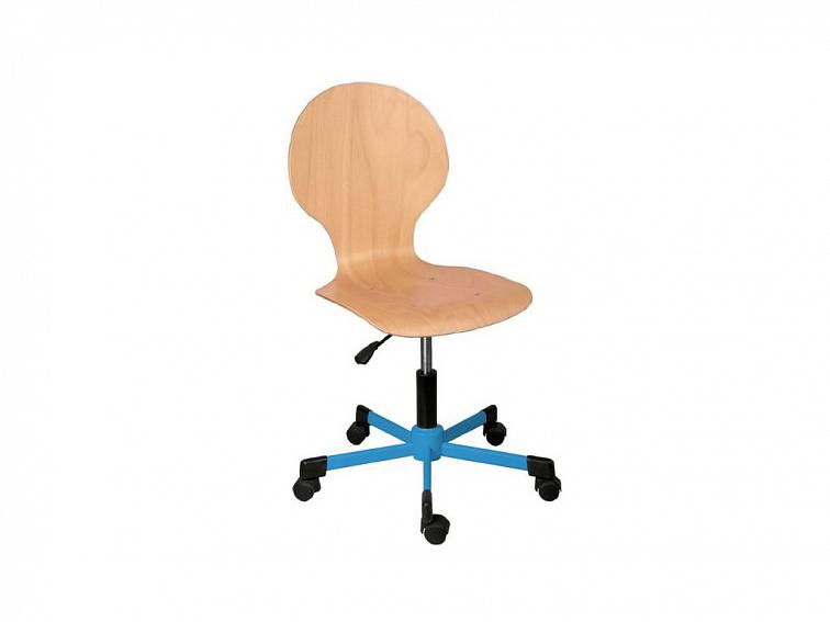 Školní otočná šálová židle na kolečkách