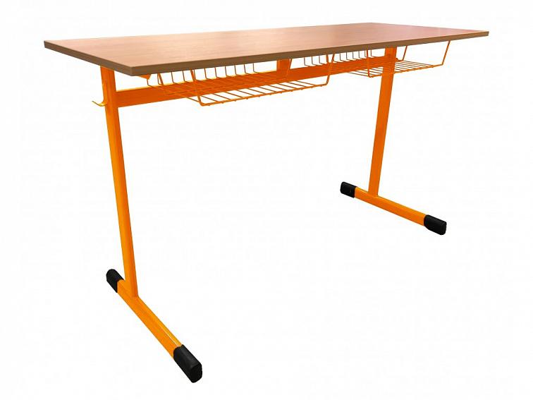 Školní lavice dvoumístná Eco, pevná