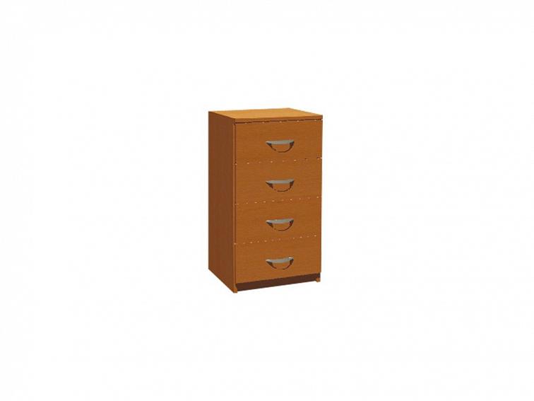 Školní skříň úzká čtyřzásuvková