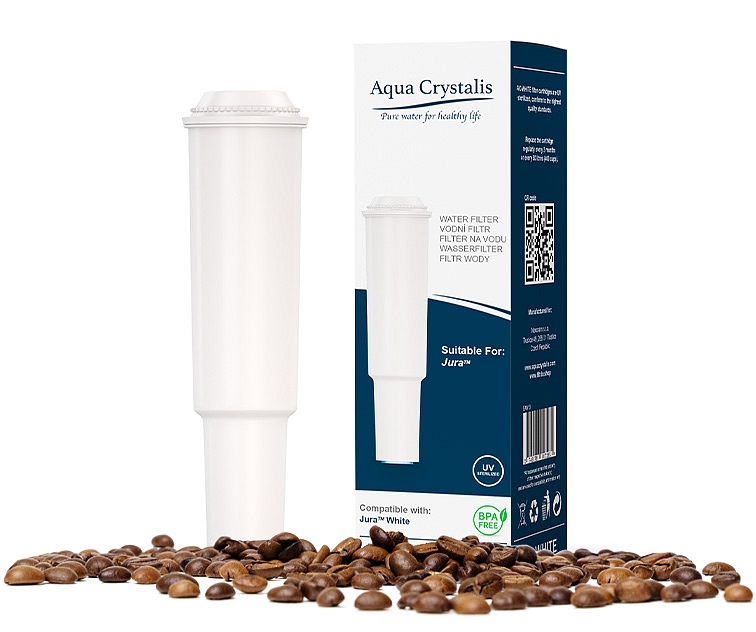 Vodní filtr Aqua Crystalis AC-WHITE do kávovarů značky JURA (náhrada filtru Claris White)