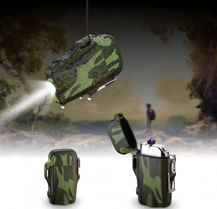 Fren vodotesný s LED svetlom zelený