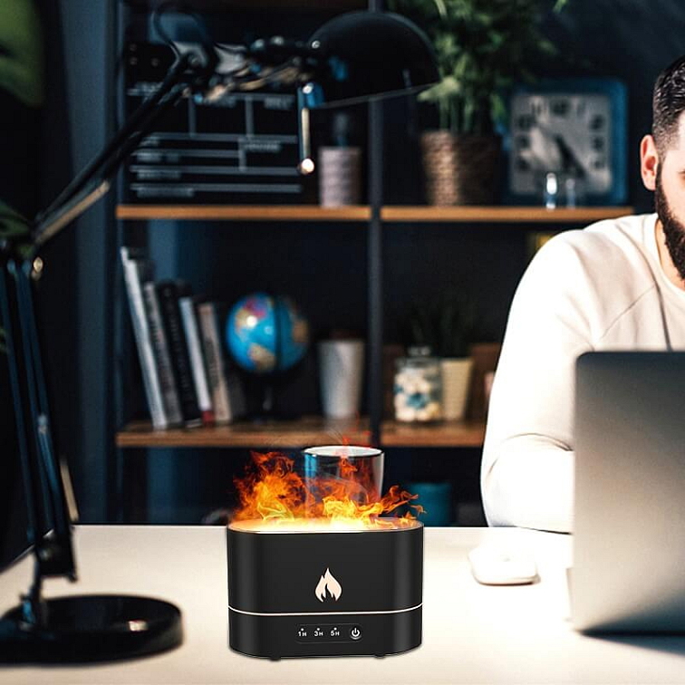 JX Aróma Difuzér A8 Flame čierny