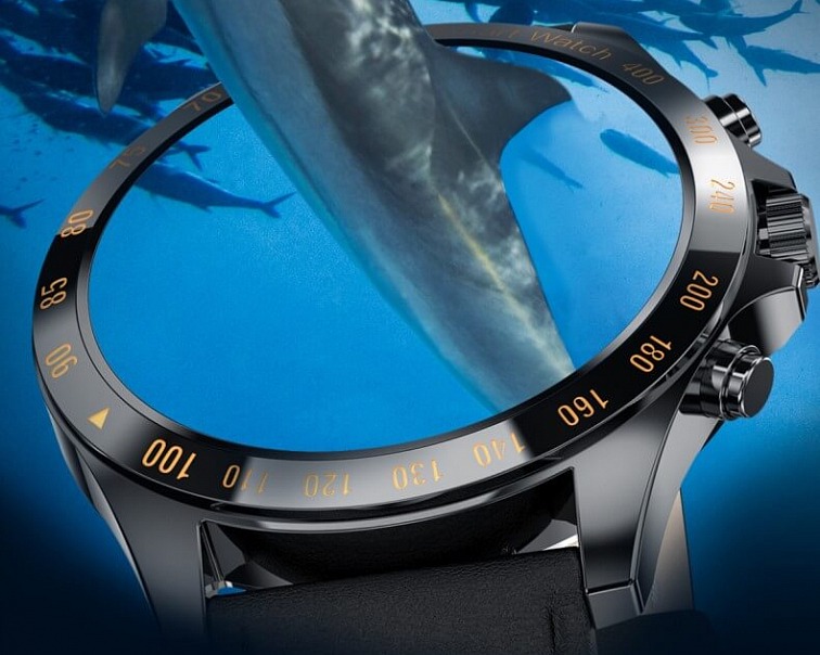 Watchking W11 Pro čierne koža