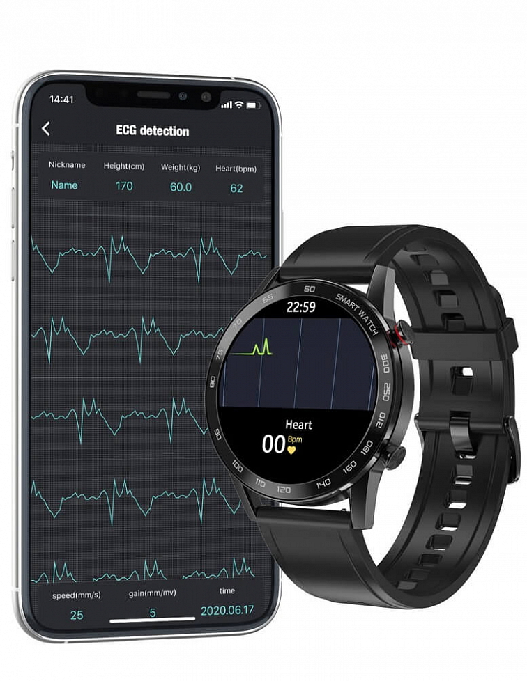 Watchking W10 Pro silikón čierne