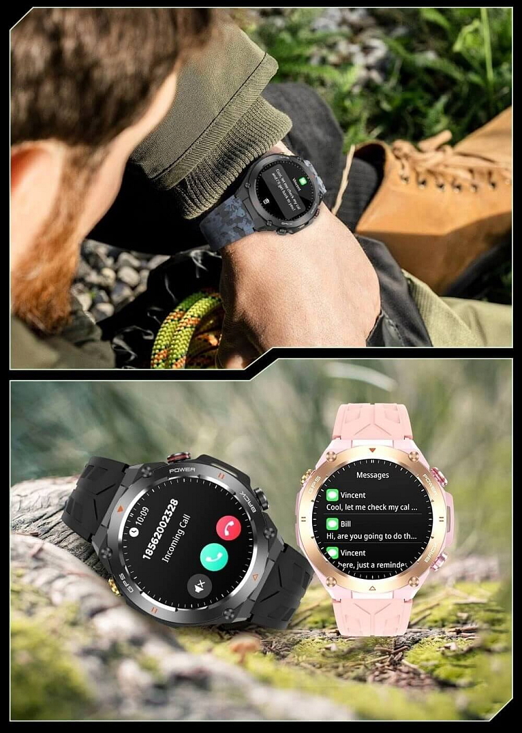 Watchking WK82 Pro ružové