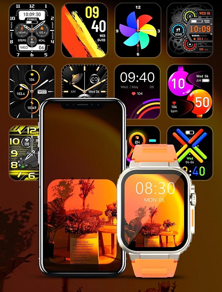 Watchking WK72 Pro strieborné