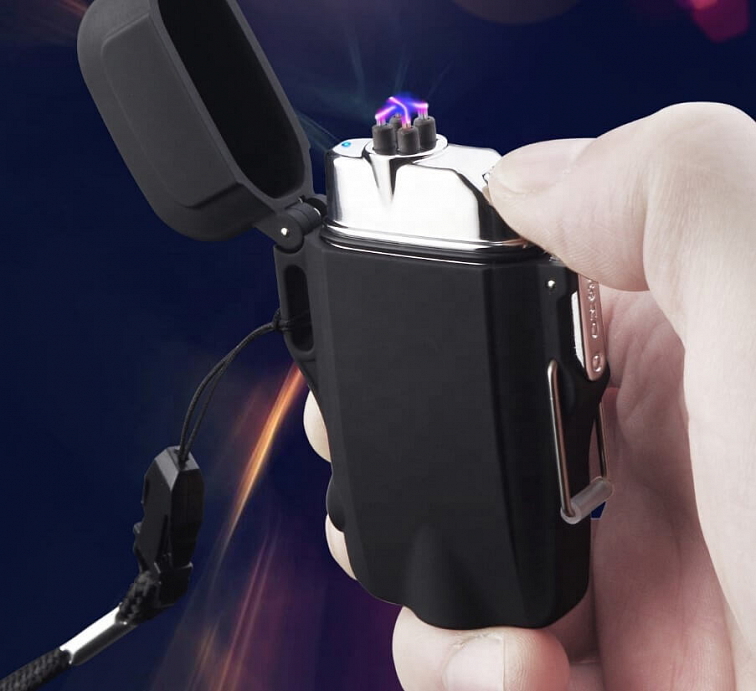 Fren vodotesný s LED svetlom čierny