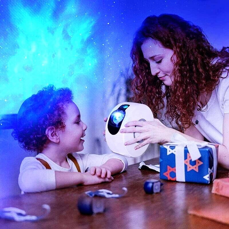 Projektor nočnej Oblohy Skyfull Aurora biely