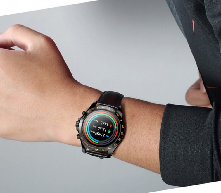 Watchking W11 Pro čierne koža