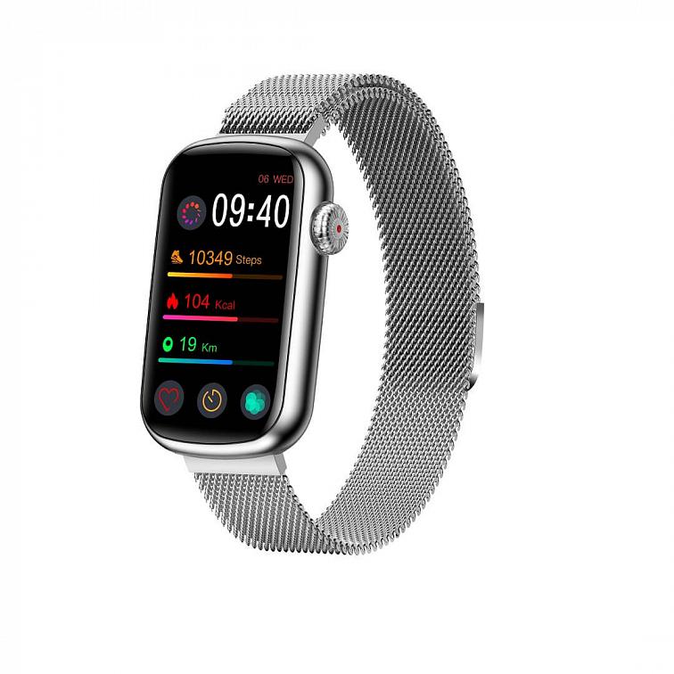 Watchking W08 Pro strieborné