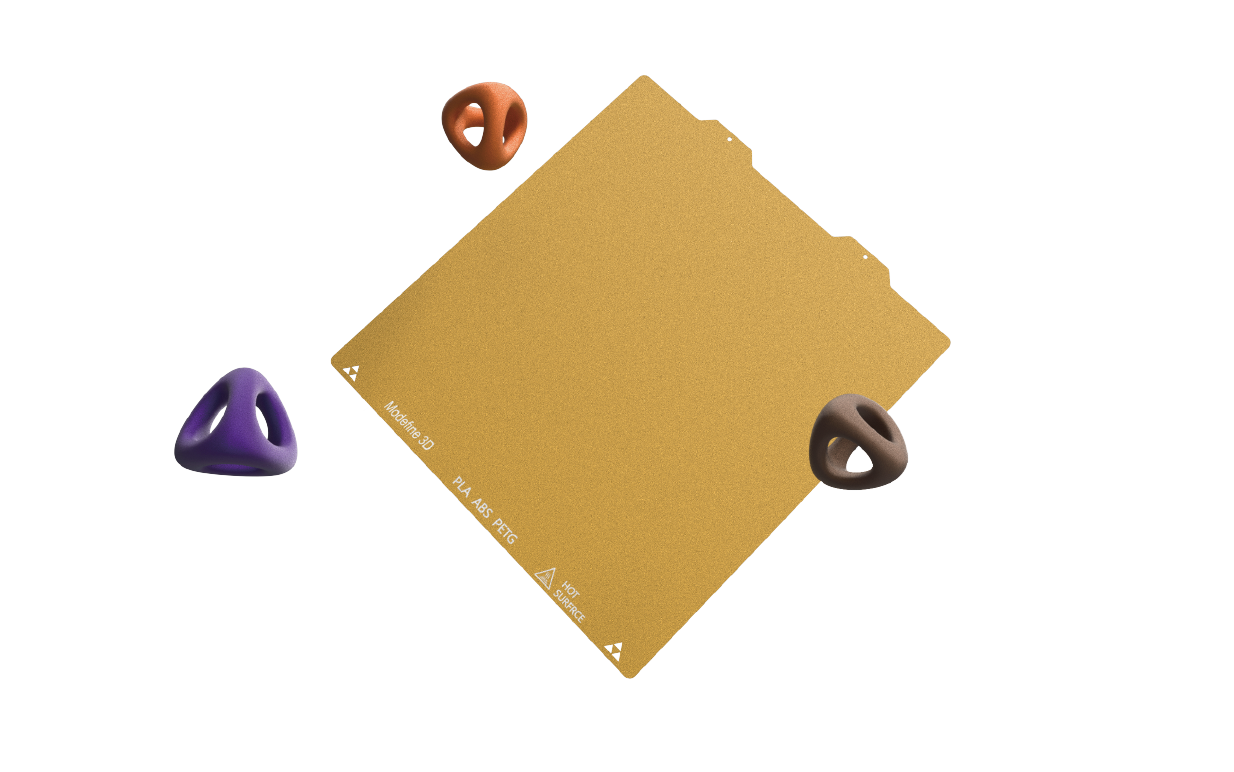 Modefine 3D zlatý oboustraný zrnitý PEI plát pro Bambu Lab A1 mini