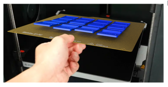 Modefine 3D zlatý oboustraný zrnitý PEI plát pro Bambu Lab X1, P1, A1