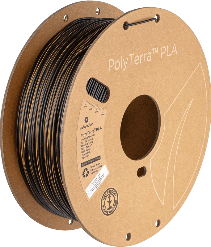 Polymaker PolyTerra PLA Dual Shadow Orange (oranžová-černá) 1,75mm 1kg