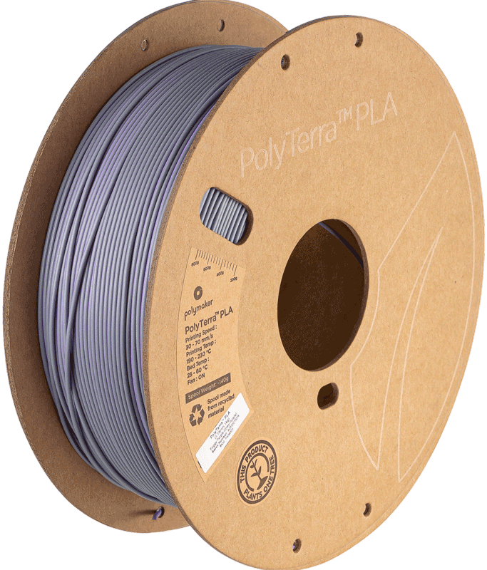 Polymaker PolyTerra PLA Dual Foggy Purple (šedá-fialová) 1,75mm 1kg
