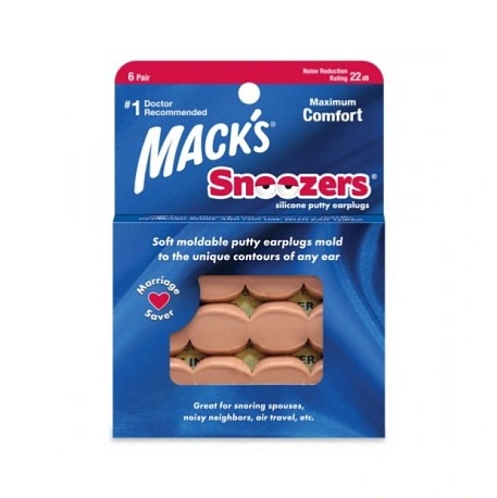 Mack's Snoozers špunty do uší proti chrápání - 6 párů