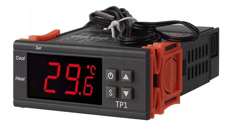Univerzálny regulátor teploty, elektronický termostat 230V.
