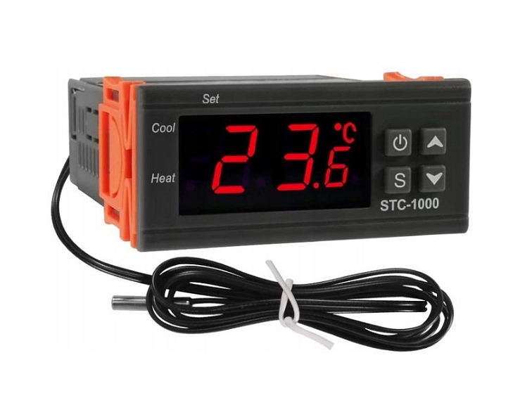 Univerzálny regulátor teploty, elektronický termostat 230V.
