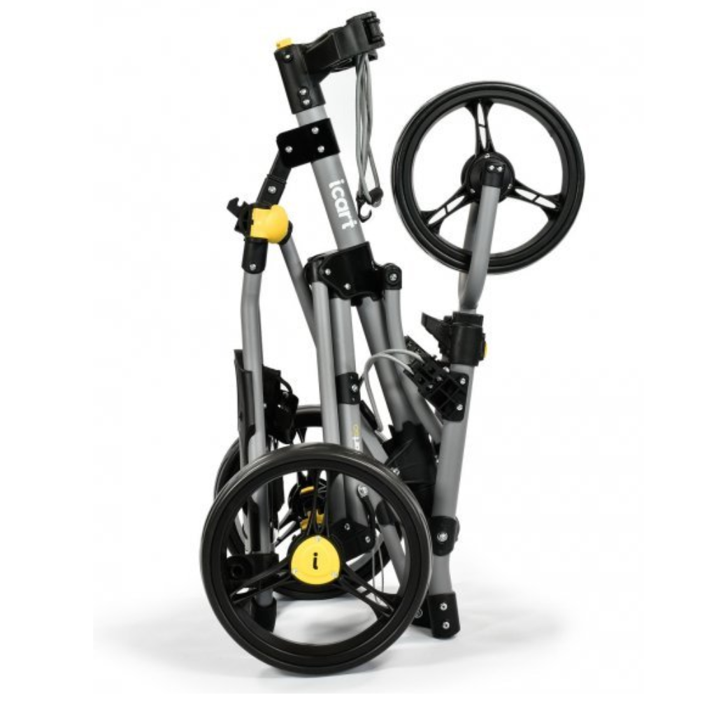 Dámský kompletní golfový set Callaway Solaire Black pravý + ruční golfový vozík iCart Go šedý