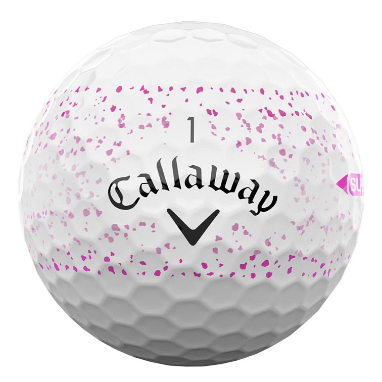 Callaway Supersoft golfové míčky Pink Splatter 12ks