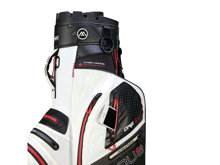 Big Max AQUA Silencio 4 nepromokavý golfový cartbag white-black-red