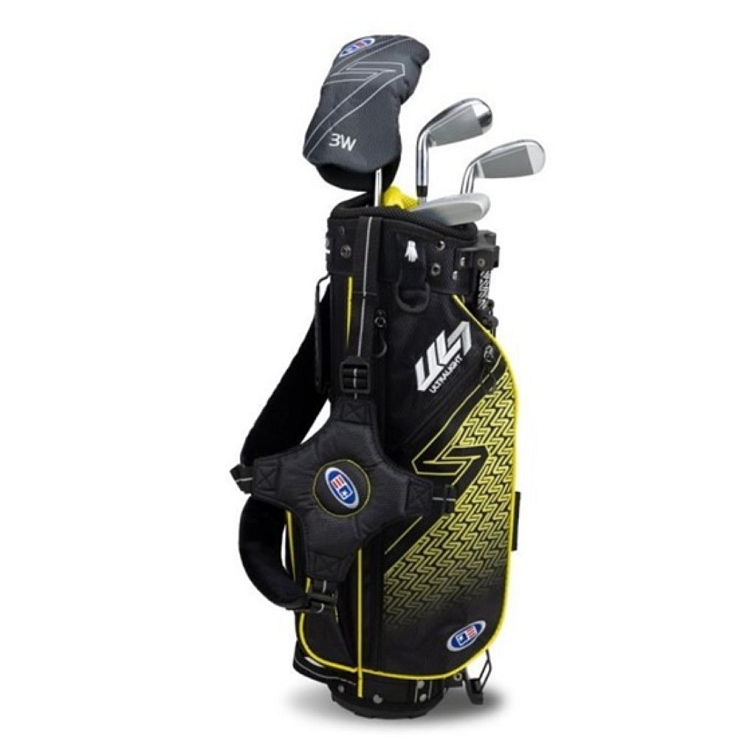 U.S. Kids Golf UL7-42 (107 cm) W25 4-Club dětský golfový set, černo/žlutý