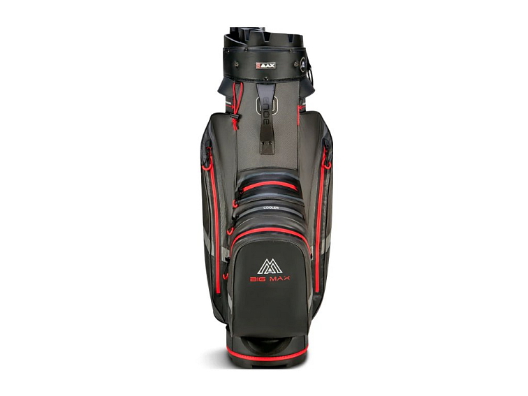 Big Max AQUA Silencio 4 nepromokavý golfový cartbag charcoal-black-red