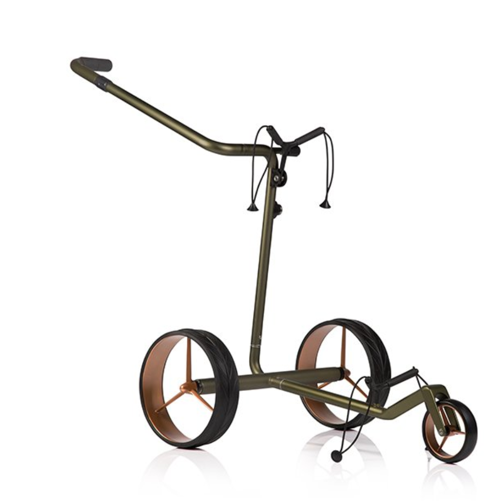 Wózek golfowy elektryczny JuCad Carbon Travel Verde 2.0 Rosé + bezpłatna torba