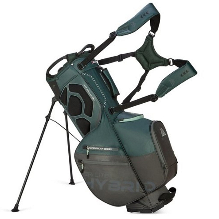 Big Max Dri Lite Hybrid Plus golfový standbag forest green/charcoal