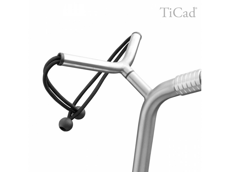 TiCad Pro ruční golfový vozík titanový (GFK kola)